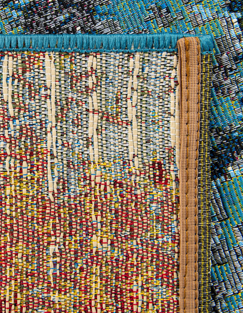 Urban Terrace Collection Area Rug - Lanai Runner Gradient Blue lifestyle 48