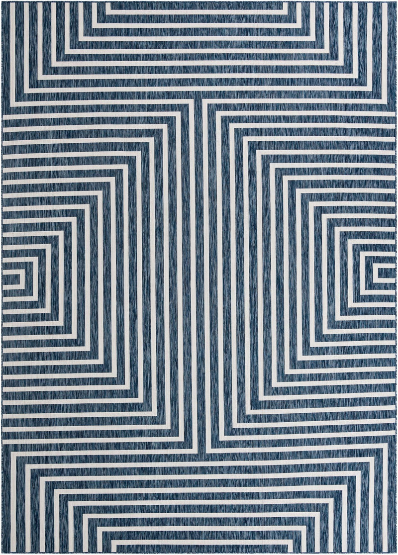 Urban Terrace Collection Area Rug - Astoria (Blue) Rectangle Blue Main