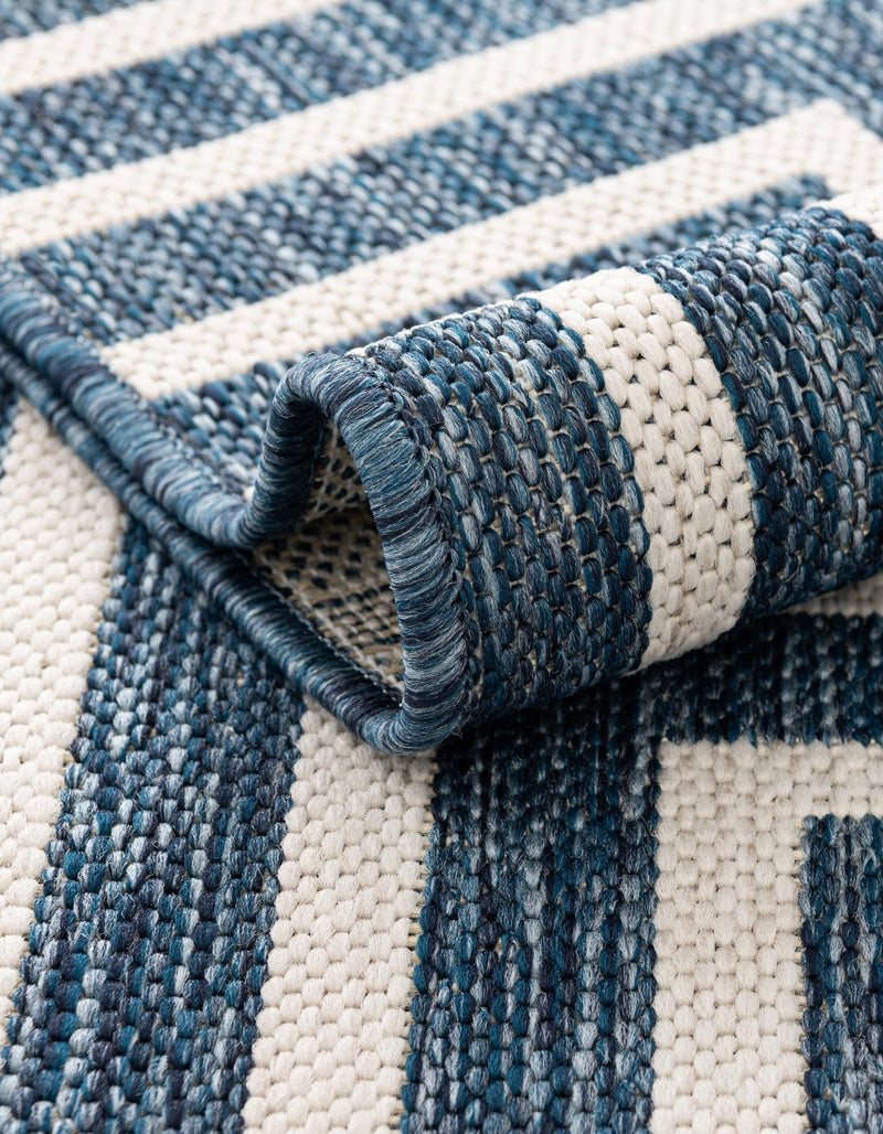 Urban Terrace Collection Area Rug - Astoria (Blue) Square Blue lifestyle 12