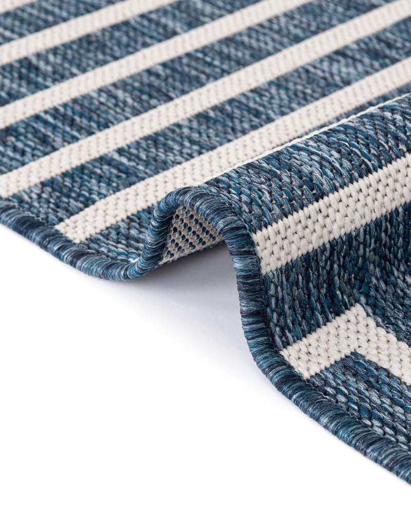 Urban Terrace Collection Area Rug - Astoria (Blue) Square Blue lifestyle 16