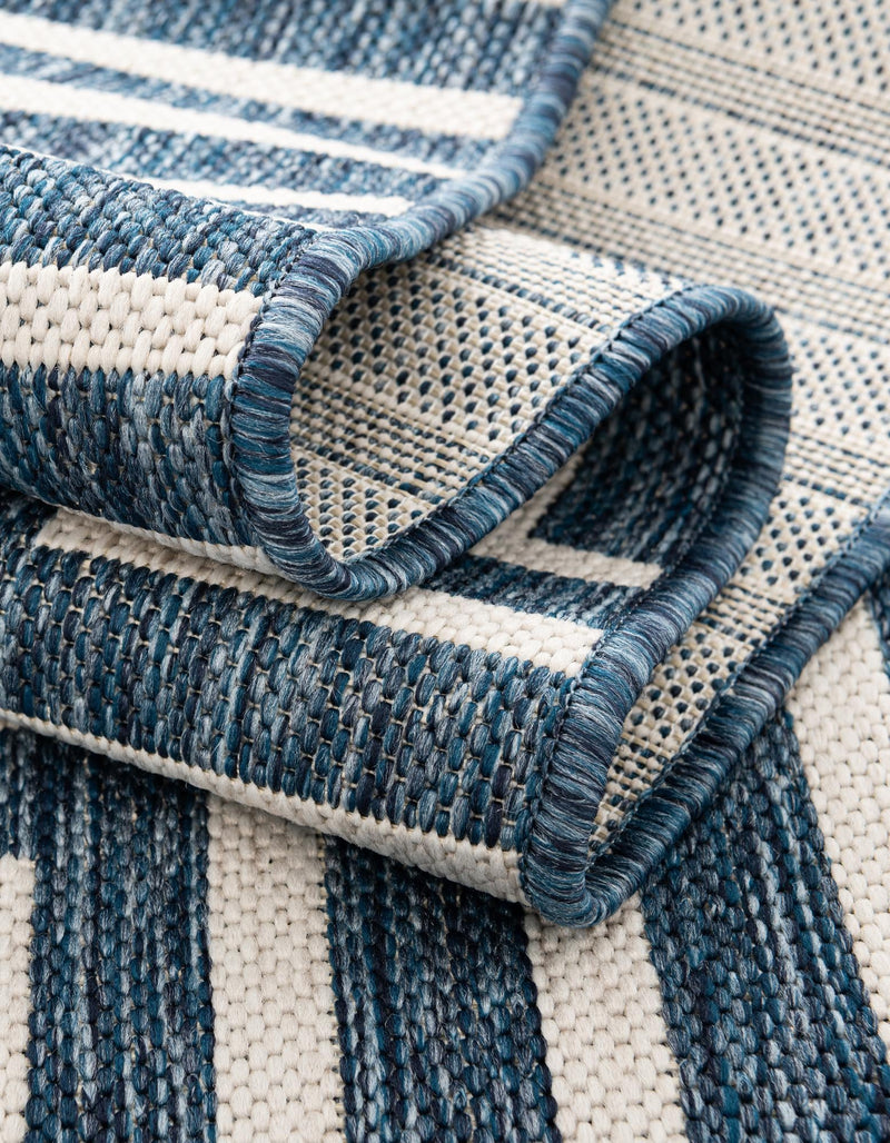 Urban Terrace Collection Area Rug - Astoria (Blue) Square Blue lifestyle 19