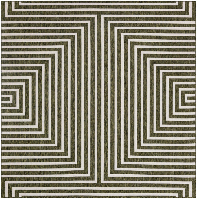 Urban Terrace Collection Area Rug - Astoria (Green) Square Green Main