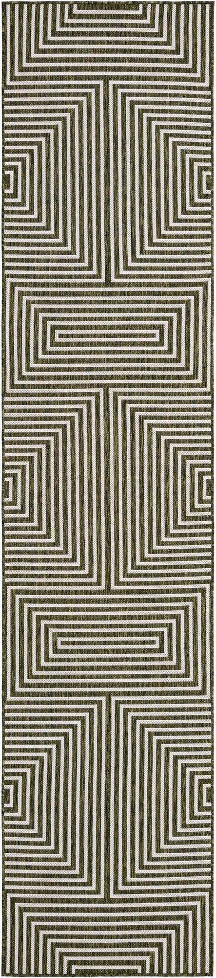 Urban Terrace Collection Area Rug - Astoria (Green) Runner Green Main