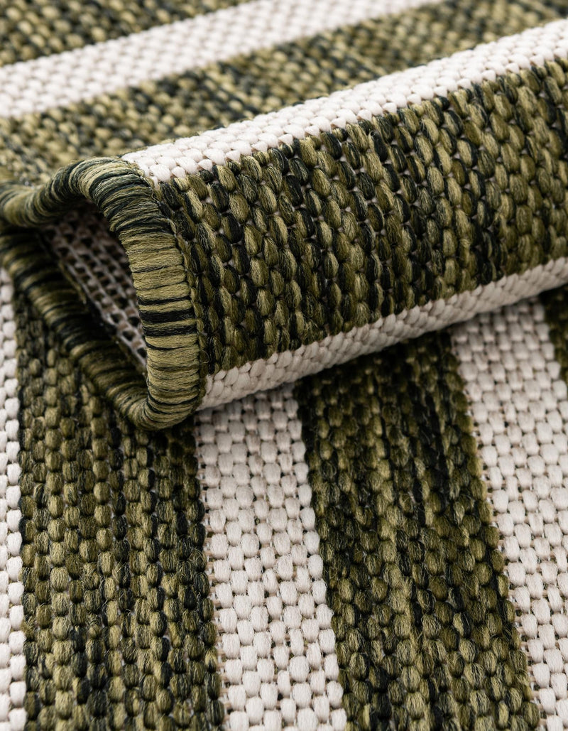 Urban Terrace Collection Area Rug - Astoria (Green) Round Green lifestyle 12