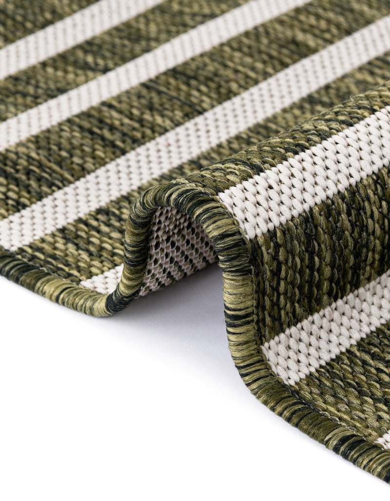 Urban Terrace Collection Area Rug - Astoria (Green) Round Green lifestyle 18