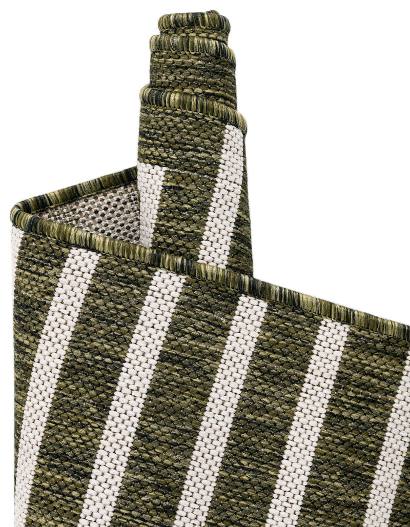 Urban Terrace Collection Area Rug - Astoria (Green) Round Green lifestyle 19