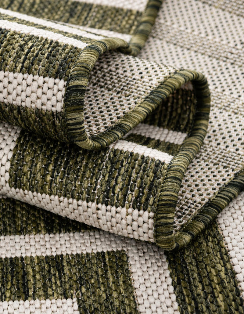 Urban Terrace Collection Area Rug - Astoria (Green) Round Green lifestyle 21