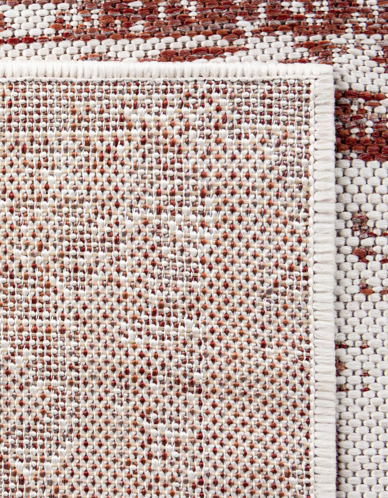 Patio Heritage Collection Area Rug - Lafayette (Rust Red) Square Rust Red lifestyle 48