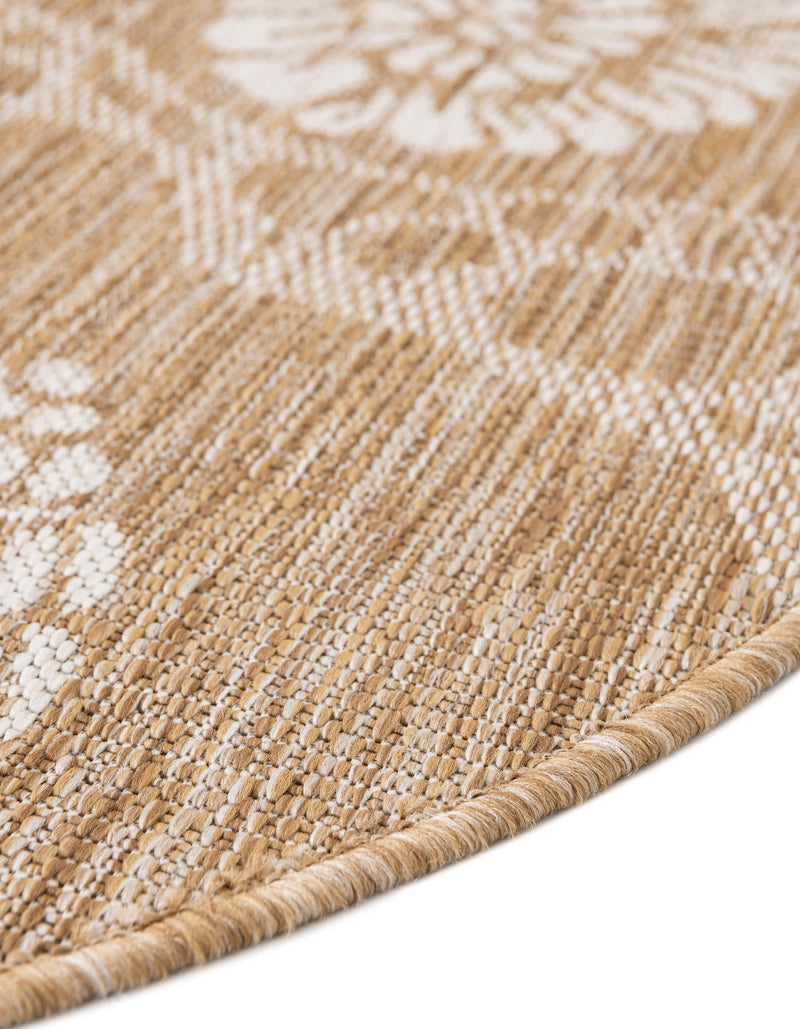 Seaside Haven Rugs Collection Area Rug - Wavecrest Round Taupe lifestyle 194