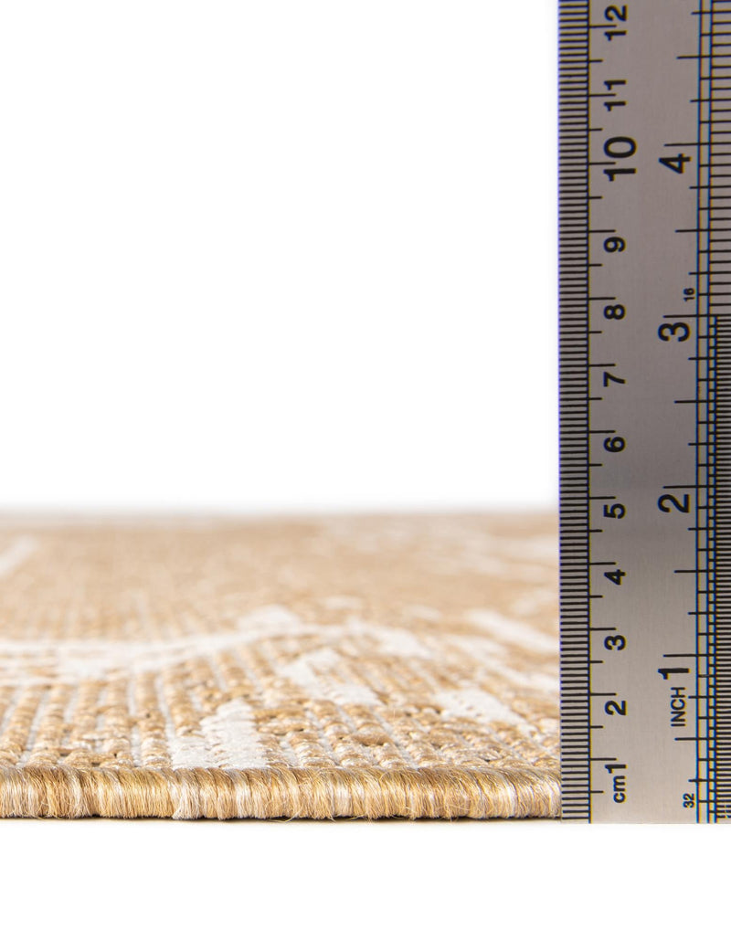 Seaside Haven Rugs Collection Area Rug - Wavecrest Square Taupe lifestyle 11