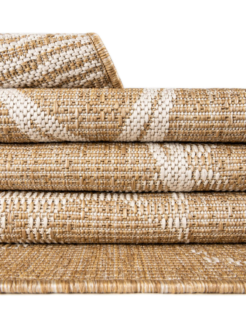 Seaside Haven Rugs Collection Area Rug - Wavecrest Square Taupe lifestyle 20