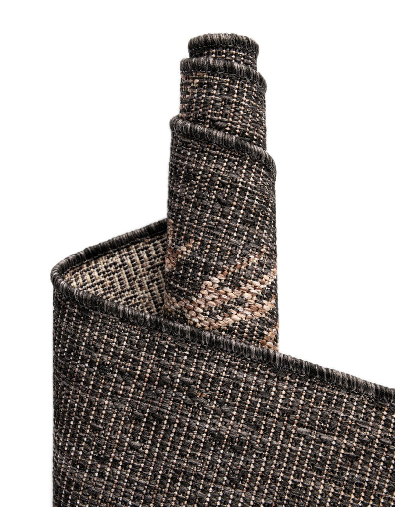 Seaside Haven Rugs Collection Area Rug - Wavecrest Round Black lifestyle 18