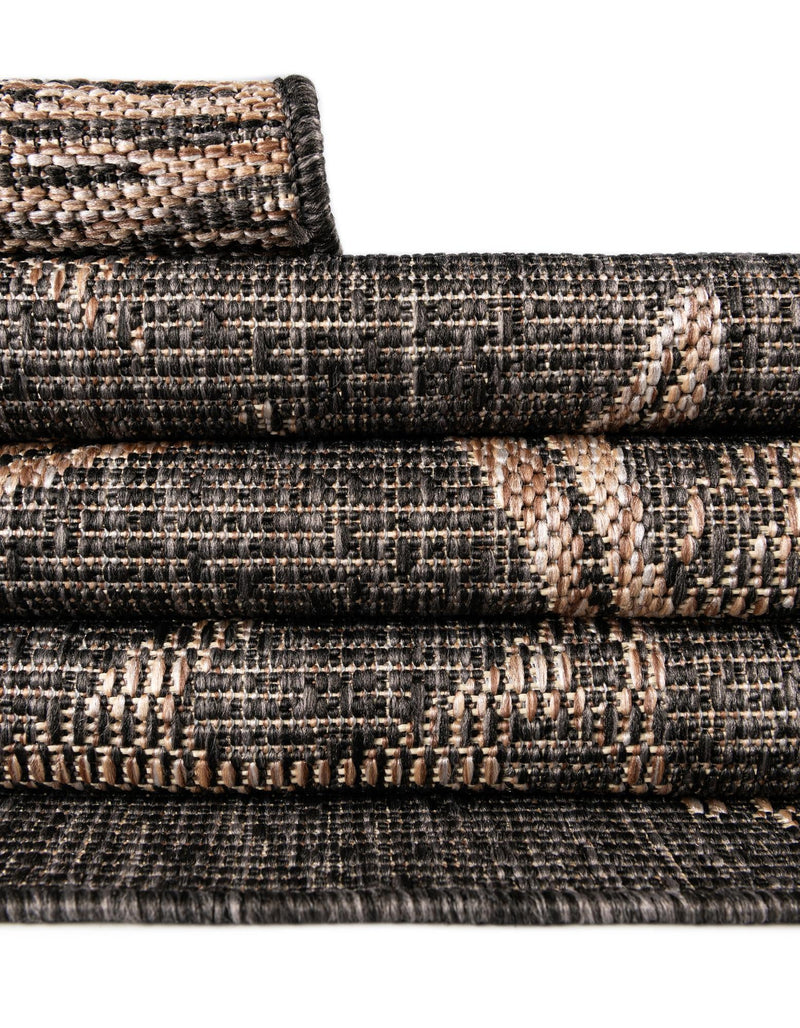 Seaside Haven Rugs Collection Area Rug - Wavecrest Round Black lifestyle 21