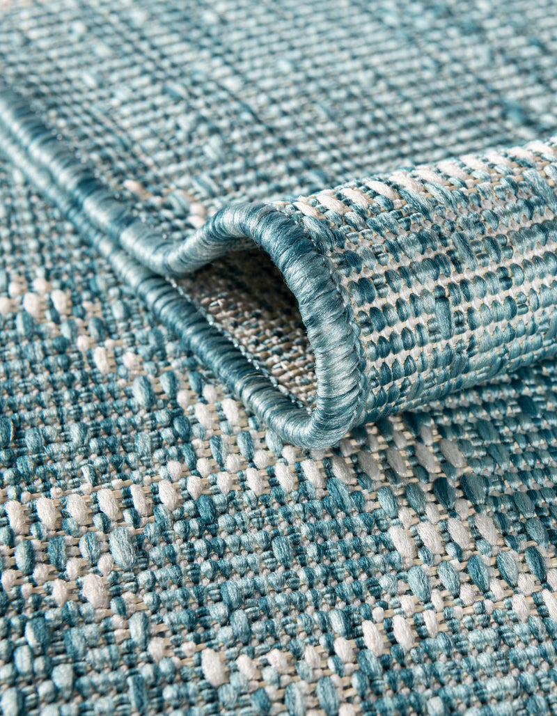 Seaside Haven Rugs Collection Area Rug - Wavecrest Rectangle Aqua lifestyle 12