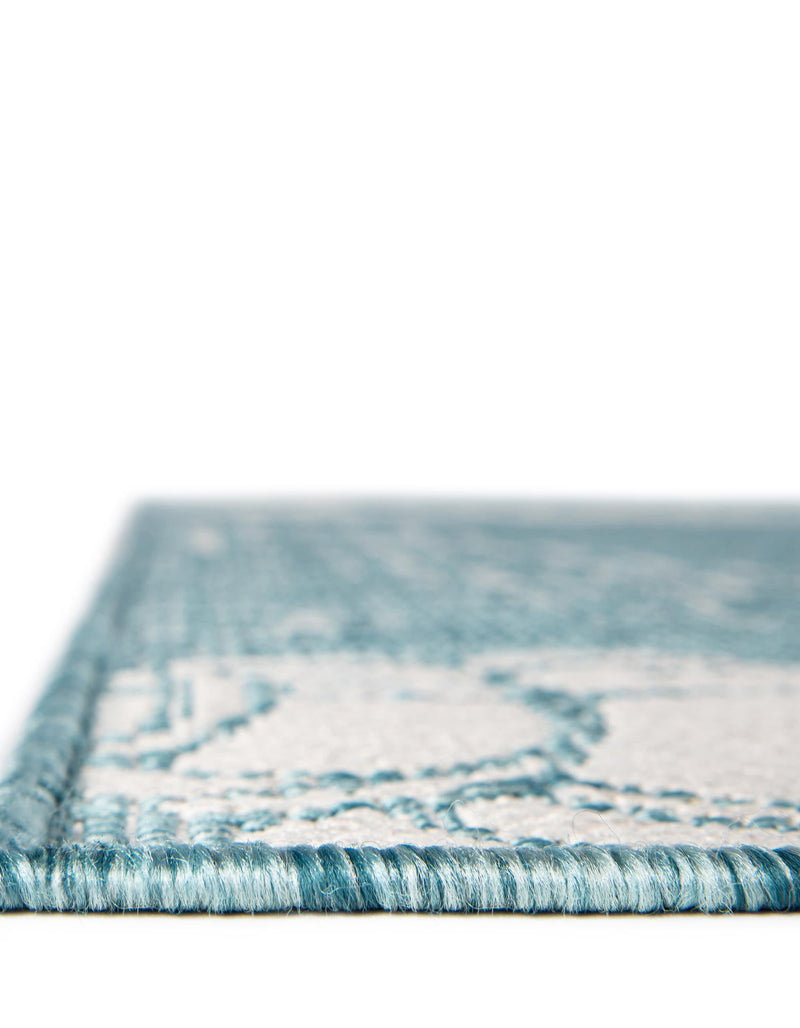 Seaside Haven Rugs Collection Area Rug - Wavecrest Rectangle Aqua lifestyle 13