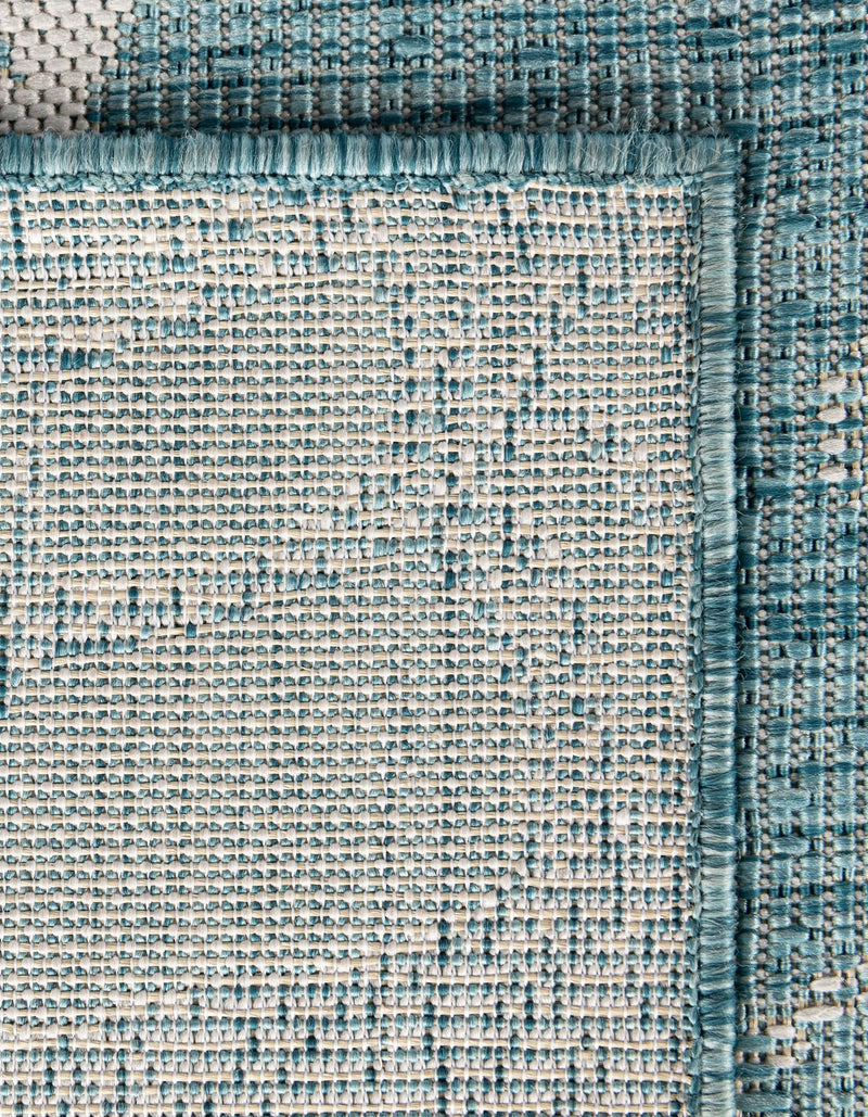 Seaside Haven Rugs Collection Area Rug - Wavecrest Rectangle Aqua lifestyle 15