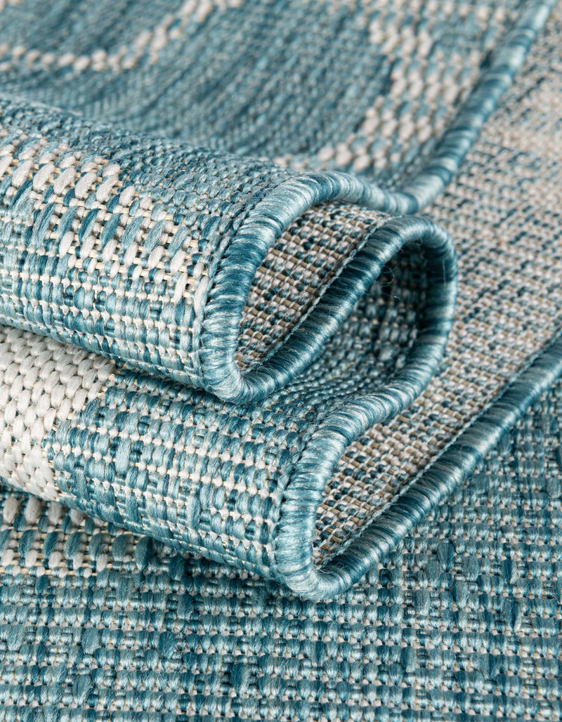 Seaside Haven Rugs Collection Area Rug - Wavecrest Rectangle Aqua lifestyle 19