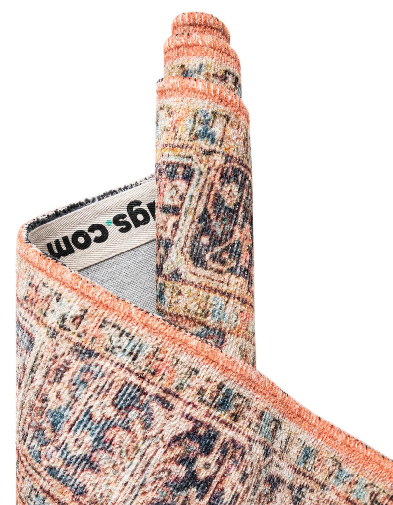 Bazaar Chic Collection Area Rug - Chefchaouen Rectangle Salmon Pink lifestyle 19