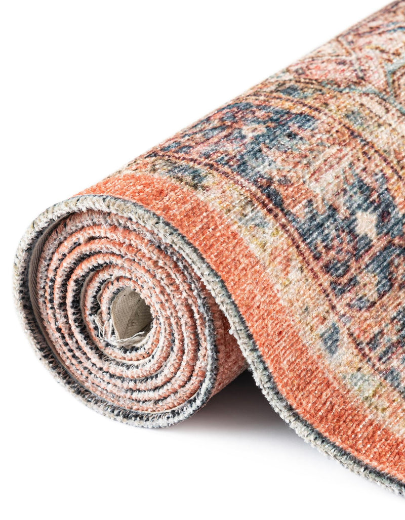 Bazaar Chic Collection Area Rug - Chefchaouen Rectangle Salmon Pink lifestyle 20