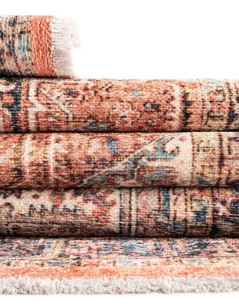 Bazaar Chic Collection Area Rug - Chefchaouen Rectangle Salmon Pink lifestyle 22