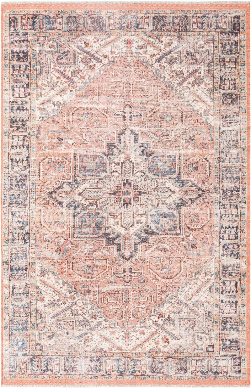 Bazaar Chic Collection Area Rug - Chefchaouen Rectangle Salmon Pink Main
