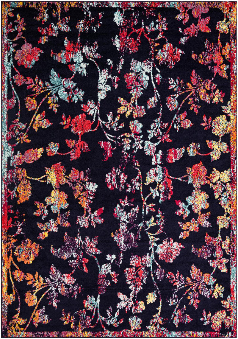 Brighton Terrace Collection Area Rug - Roedean Rectangle Navy Blue Main
