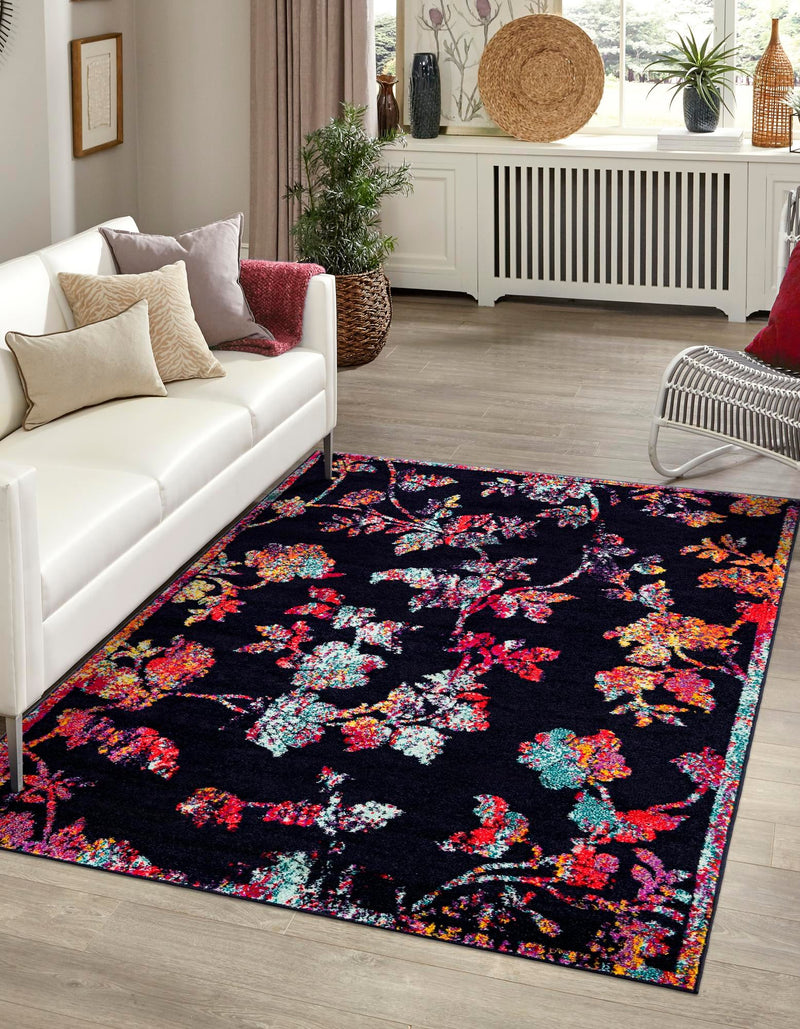 Brighton Terrace Collection Area Rug - Roedean Rectangle Navy Blue lifestyle 2