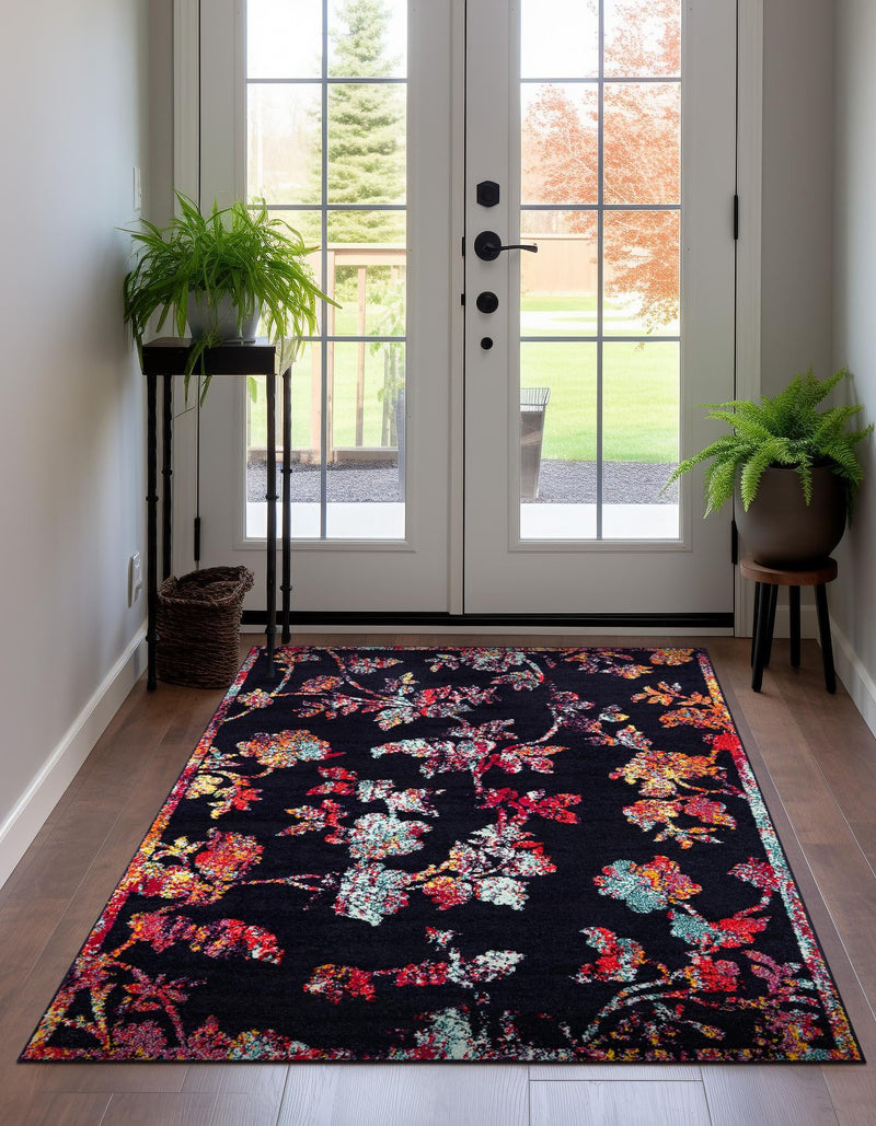 Brighton Terrace Collection Area Rug - Roedean Rectangle Navy Blue lifestyle 4