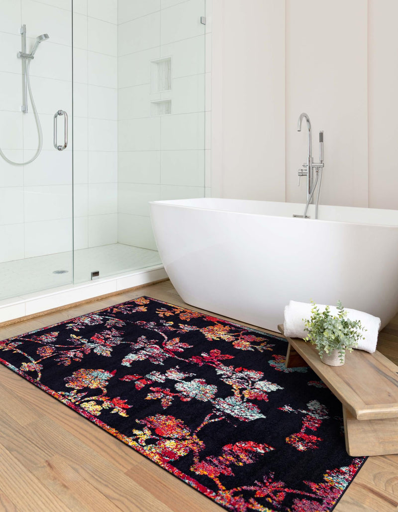 Brighton Terrace Collection Area Rug - Roedean Rectangle Navy Blue lifestyle 6