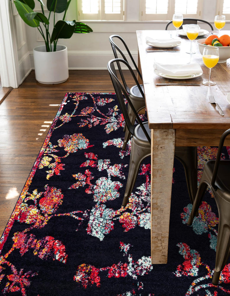 Brighton Terrace Collection Area Rug - Roedean Rectangle Navy Blue lifestyle 9