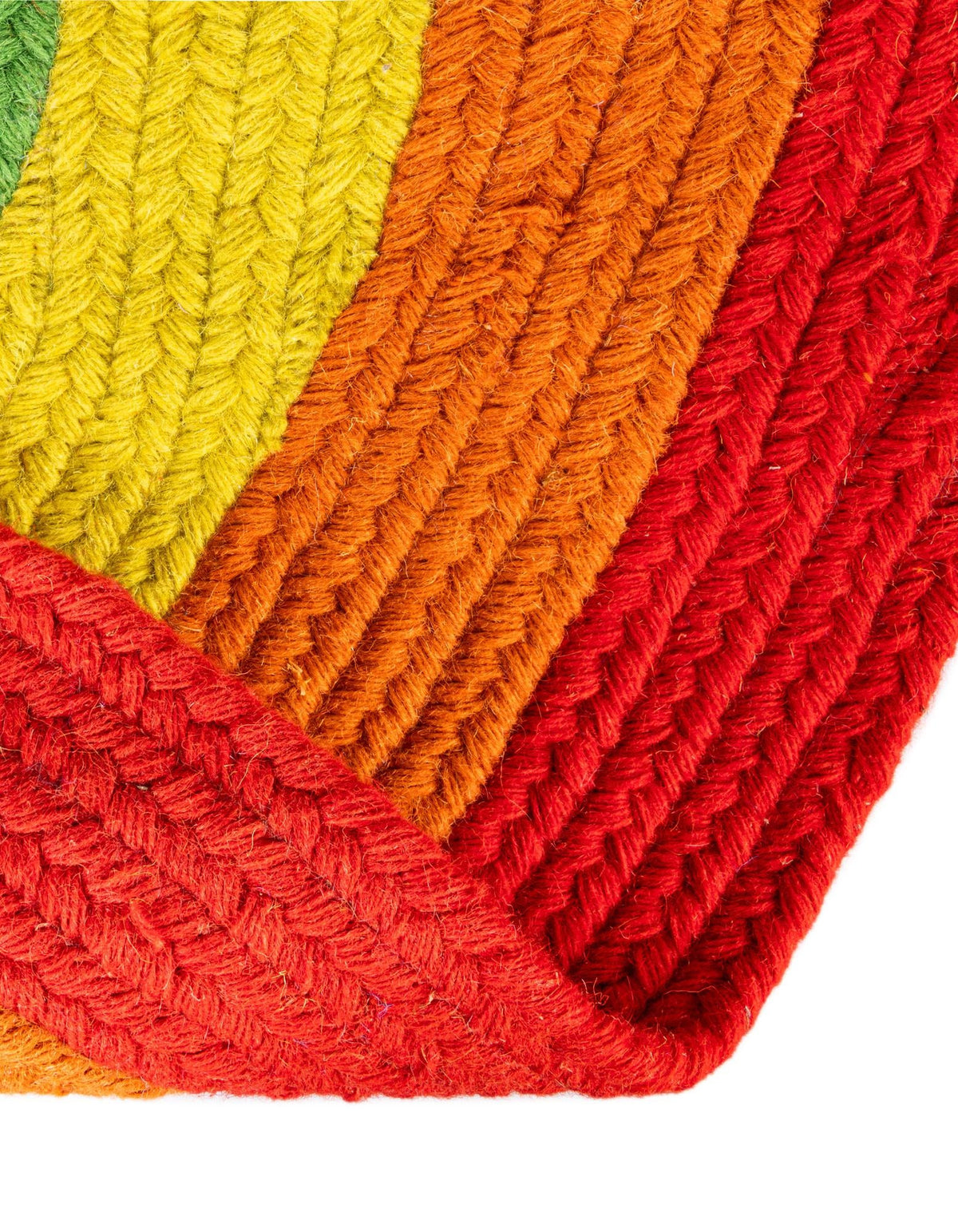 Sunset Isle Wool Braids Collection Area Rug - Paradise Oval Multi lifestyle 55