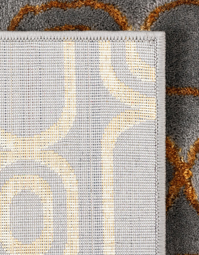 Metropolitan Matrix Collection Area Rug - Cosmopolis (Black and Silver) Rectangle Gray and Gold lifestyle 79