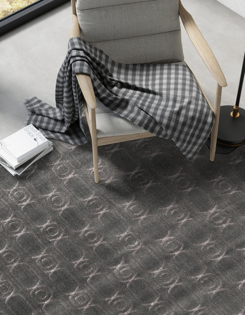Metropolitan Matrix Collection Area Rug - Cosmopolis Rectangle Gray and Silver lifestyle 17