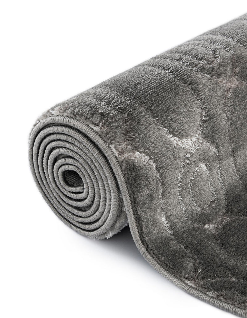 Metropolitan Matrix Collection Area Rug - Cosmopolis Rectangle Gray and Silver lifestyle 64