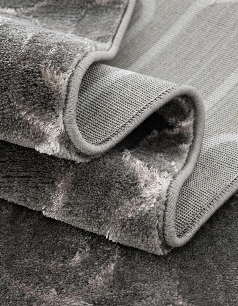 Metropolitan Matrix Collection Area Rug - Cosmopolis Rectangle Gray and Silver lifestyle 68
