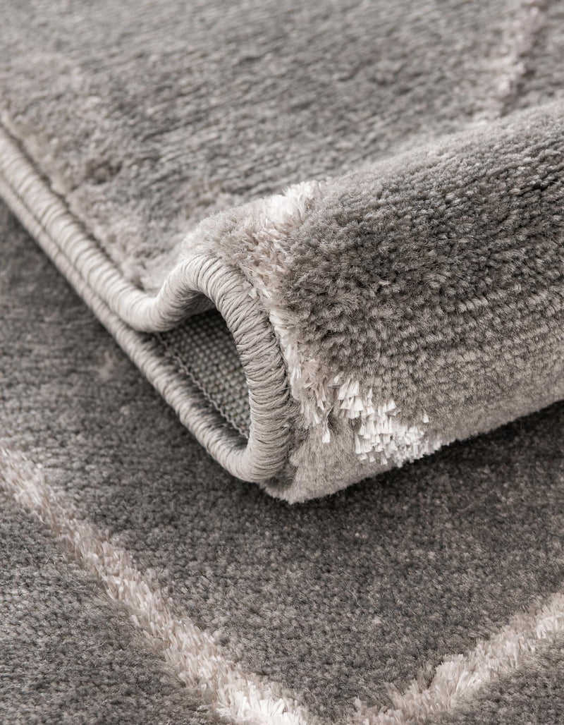 Metropolitan Matrix Collection Area Rug - Urbana Rectangle Gray and Silver lifestyle 50