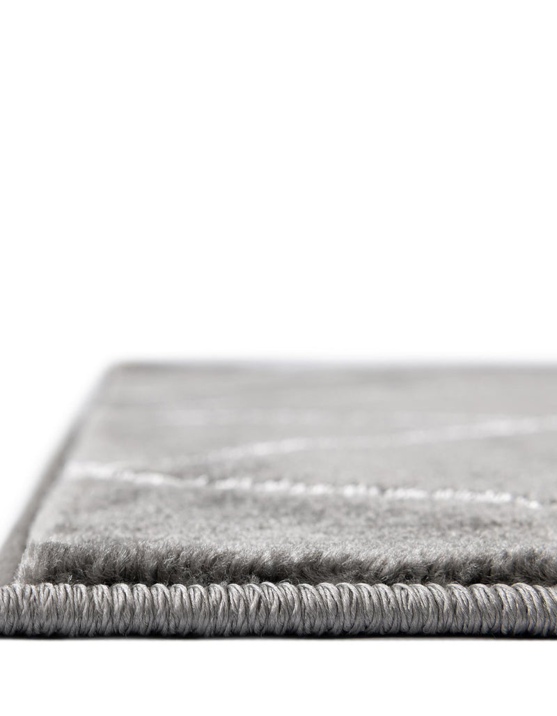 Metropolitan Matrix Collection Area Rug - Urbana Rectangle Gray and Silver lifestyle 54