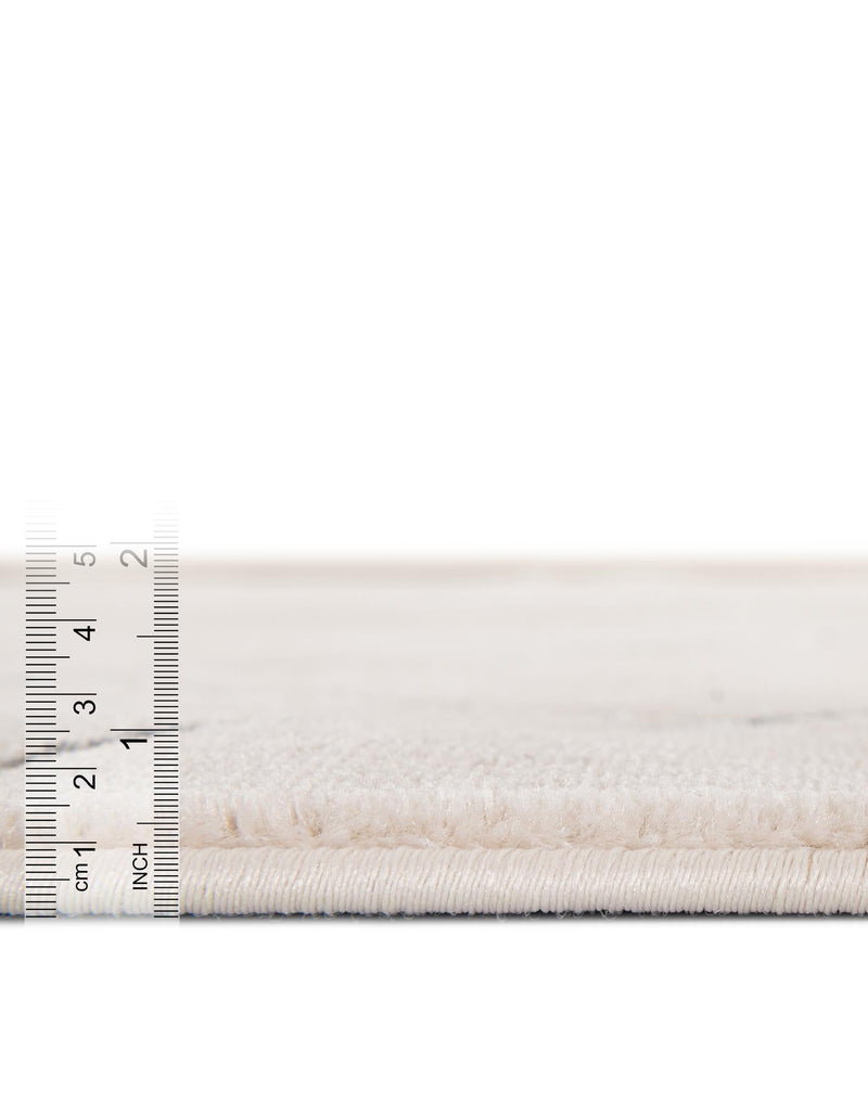Metropolitan Matrix Collection Area Rug - Urbana Rectangle White and Silver lifestyle 45