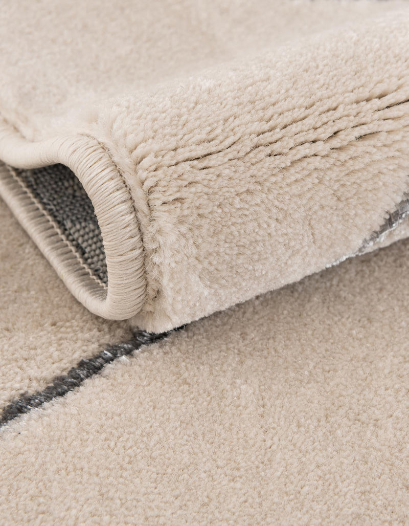 Metropolitan Matrix Collection Area Rug - Urbana Rectangle White and Silver lifestyle 49