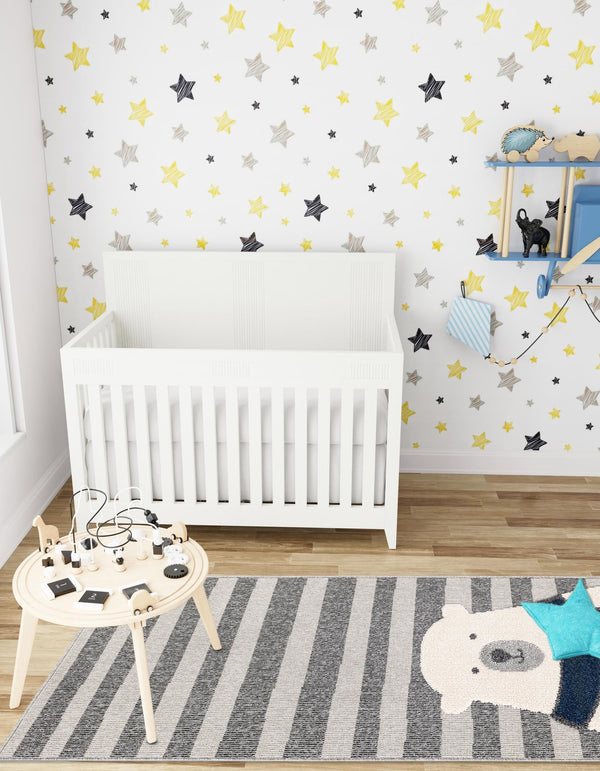 Wonder Tykes Collection Area Rug - Dreamland Runner Gray lifestyle 35