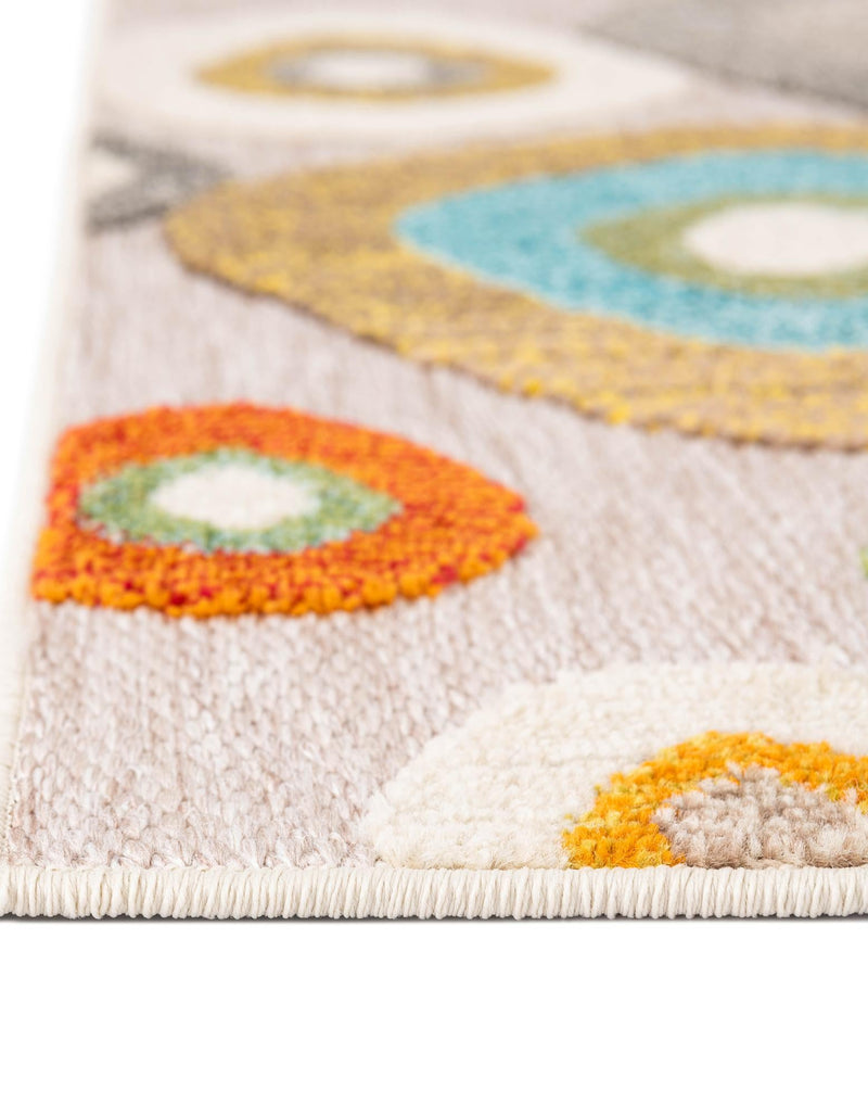 Outdoor Marrakesh Collection Area Rug - Chefchaouen Rectangle Multi Beige lifestyle 26