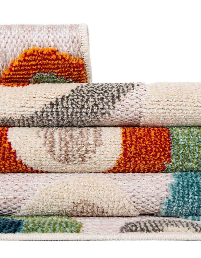 Outdoor Marrakesh Collection Area Rug - Chefchaouen Rectangle Multi Beige lifestyle 40