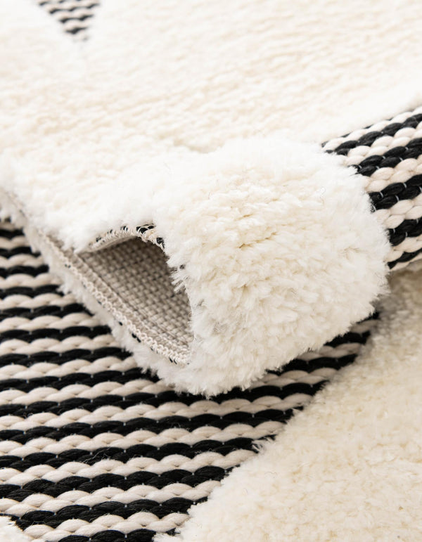 Monochrome Collection Area Rug - Quartz Rectangle Black and White lifestyle 13
