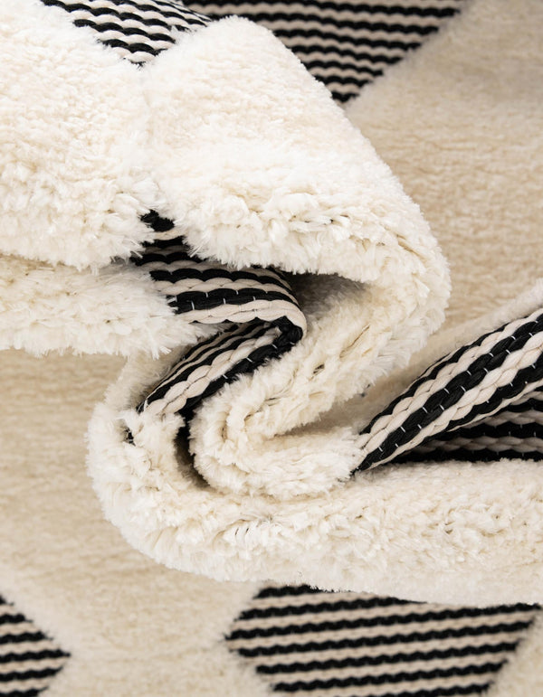 Monochrome Collection Area Rug - Quartz Rectangle Black and White lifestyle 15
