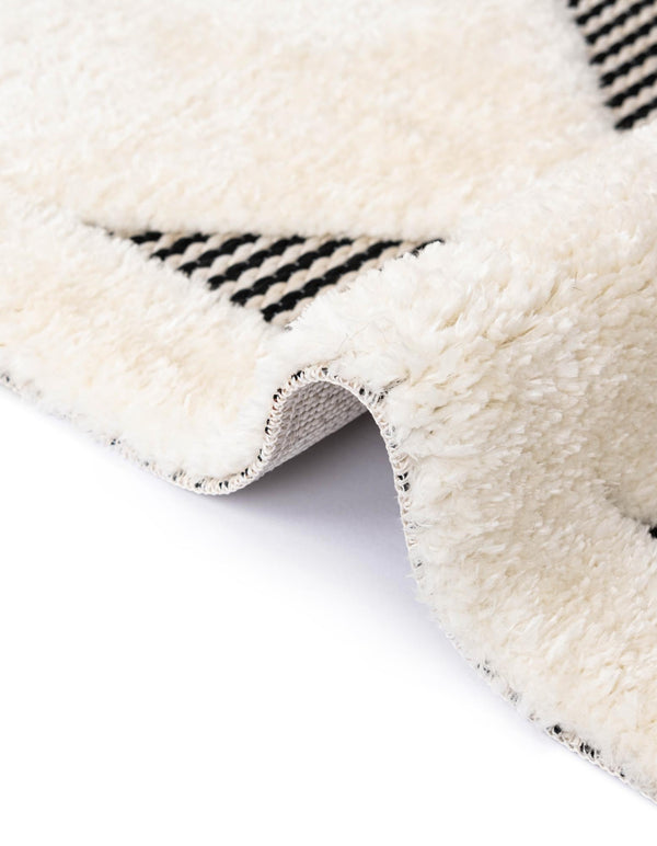 Monochrome Collection Area Rug - Quartz Rectangle Black and White lifestyle 17
