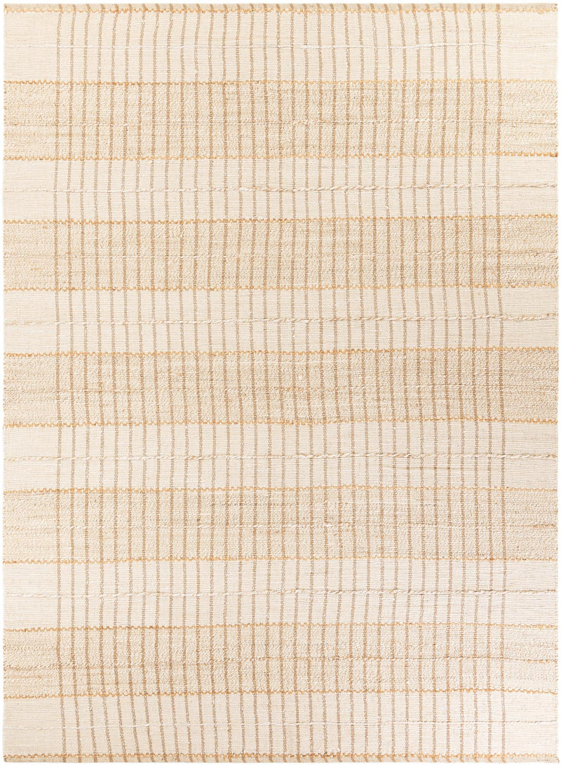 Sequoia Handwoven Jute Collection Area Rug - Mendocino Rectangle Ivory Main