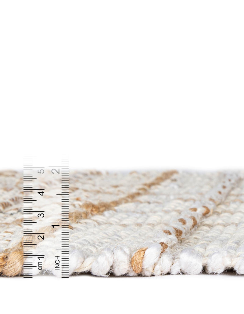 Sequoia Handwoven Jute Collection Area Rug - Mendocino Rectangle Ivory lifestyle 2