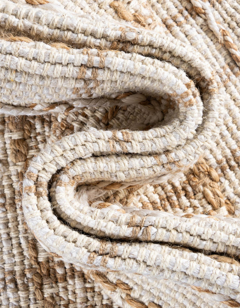 Sequoia Handwoven Jute Collection Area Rug - Mendocino Rectangle Ivory lifestyle 5