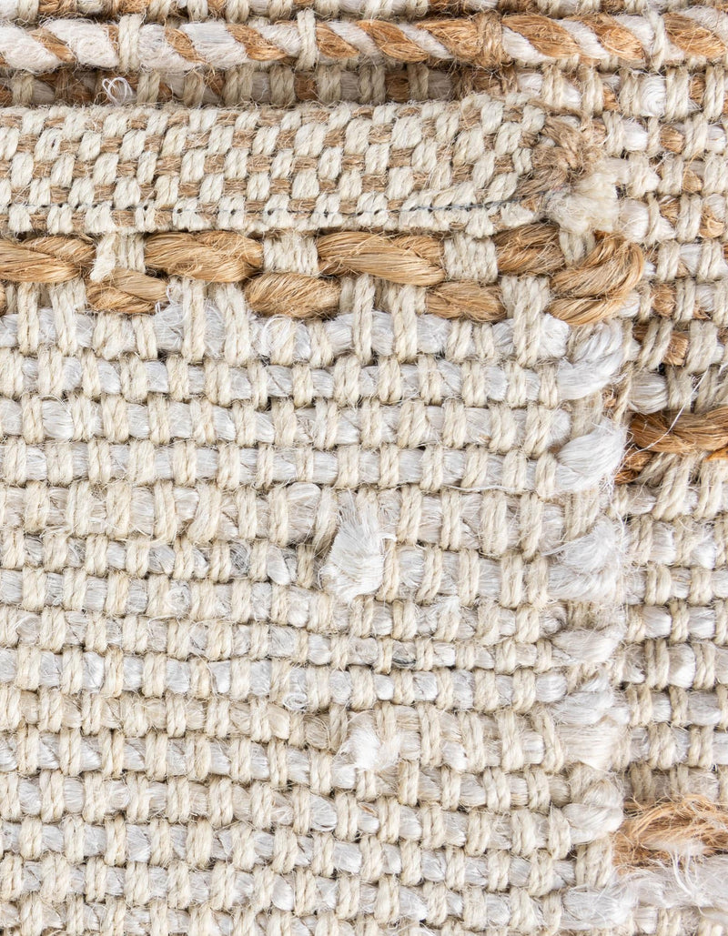 Sequoia Handwoven Jute Collection Area Rug - Mendocino Rectangle Ivory lifestyle 6