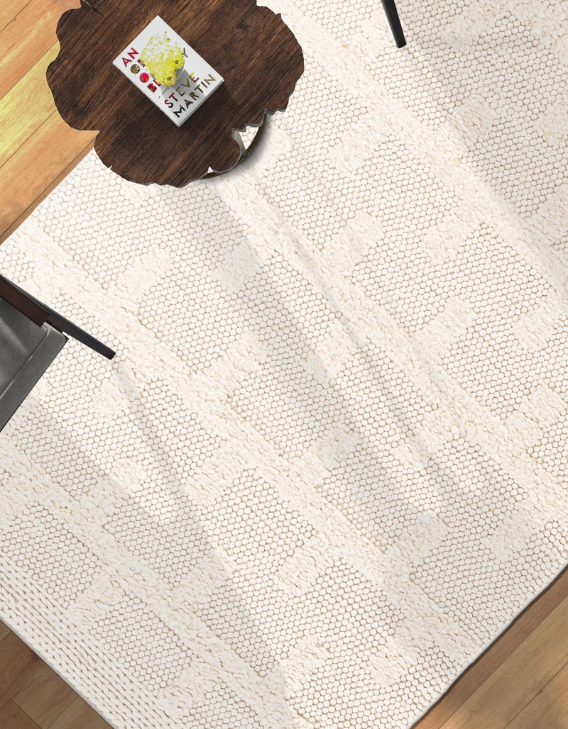 Lana Tasmanian Wool Collection Area Rug - Freycinet Rectangle Ivory lifestyle 10